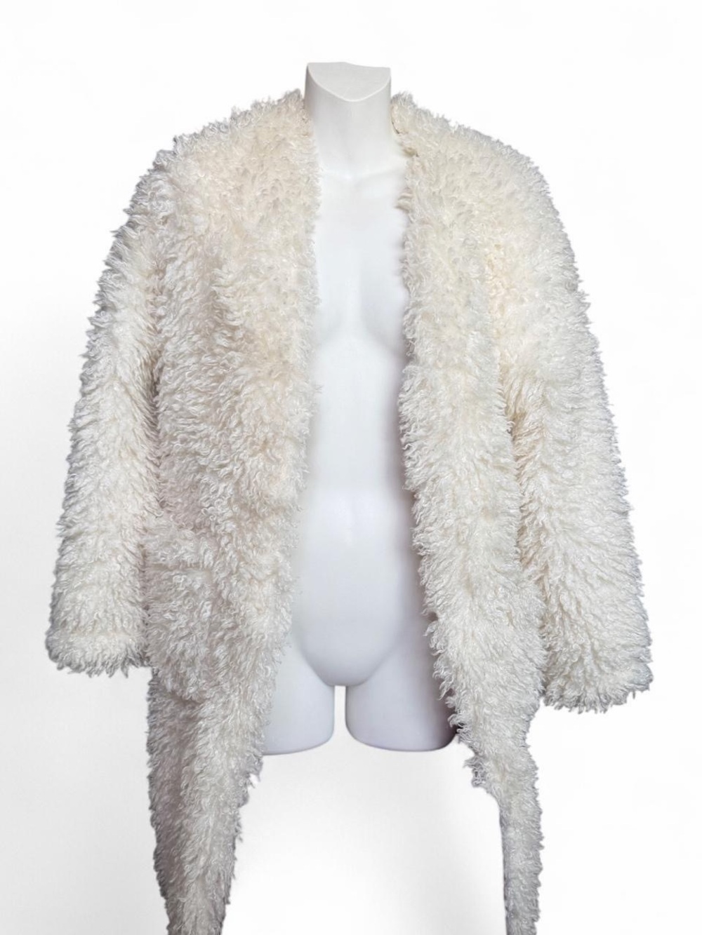 Oh Polly Cream Faux Shearling Teddy Jacket